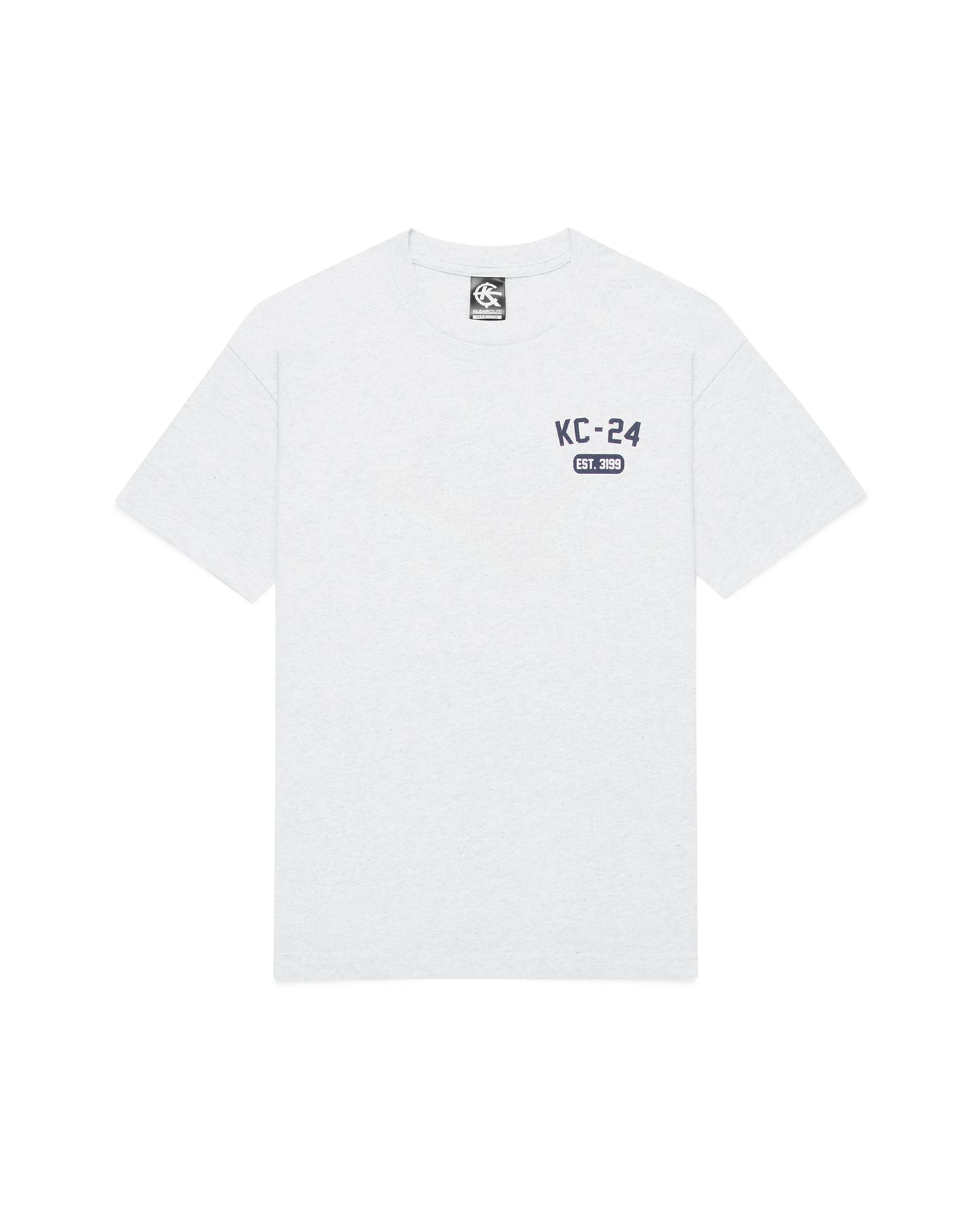 KC-24 Pocket Tee - White Marle