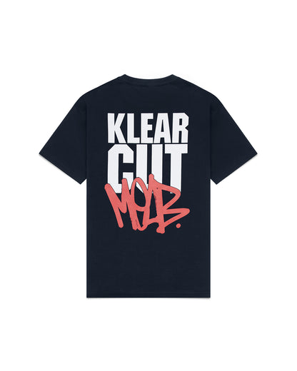 KC Melb Stacked tee- Navy