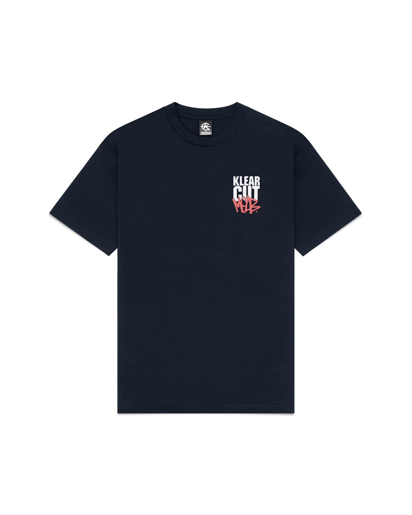 KC Melb Stacked tee- Navy